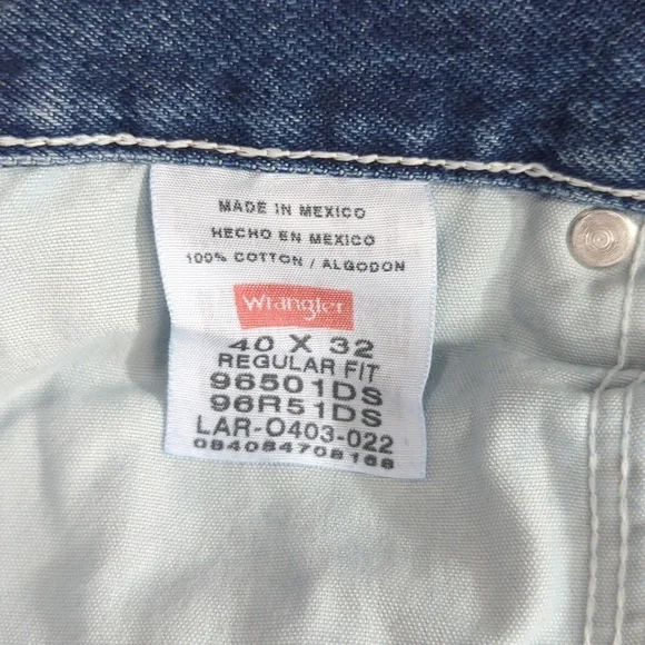 NWT Men's Wrangler Five Star Regular Fit Jeans Size 40 X 32 - Picture 4 of 4